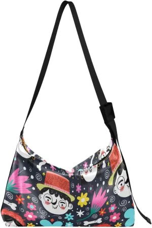 Leather Crossbody Shoulder Tote Bag for Women and Men W/Multi-pocket Casual Purse Messenger Bags Travel Work Multicolor 1