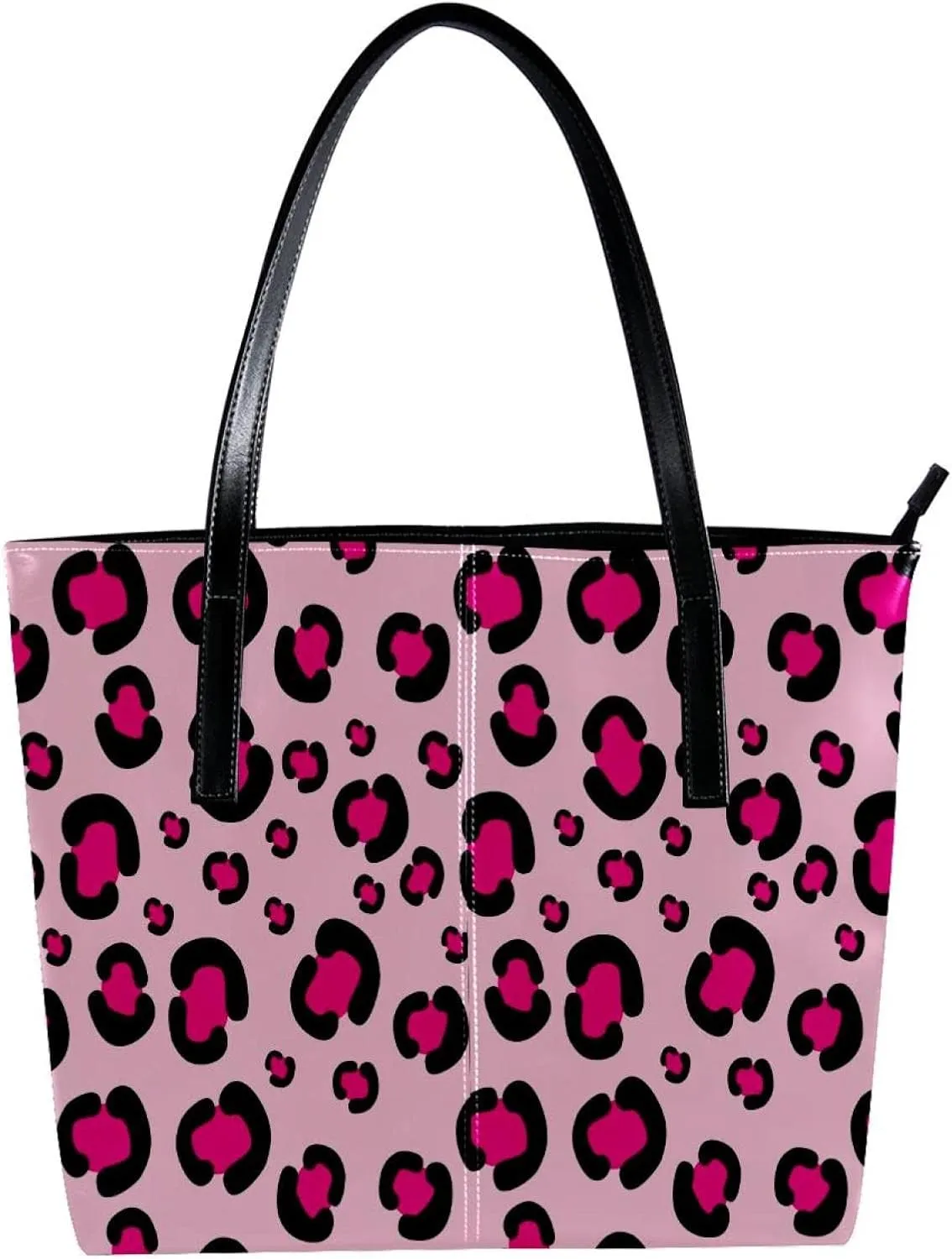 Leather Handbag for Women Large Capacity Top Handle Satchel Bucket Purses Shoulder Bag Fruit Summer Pattern
