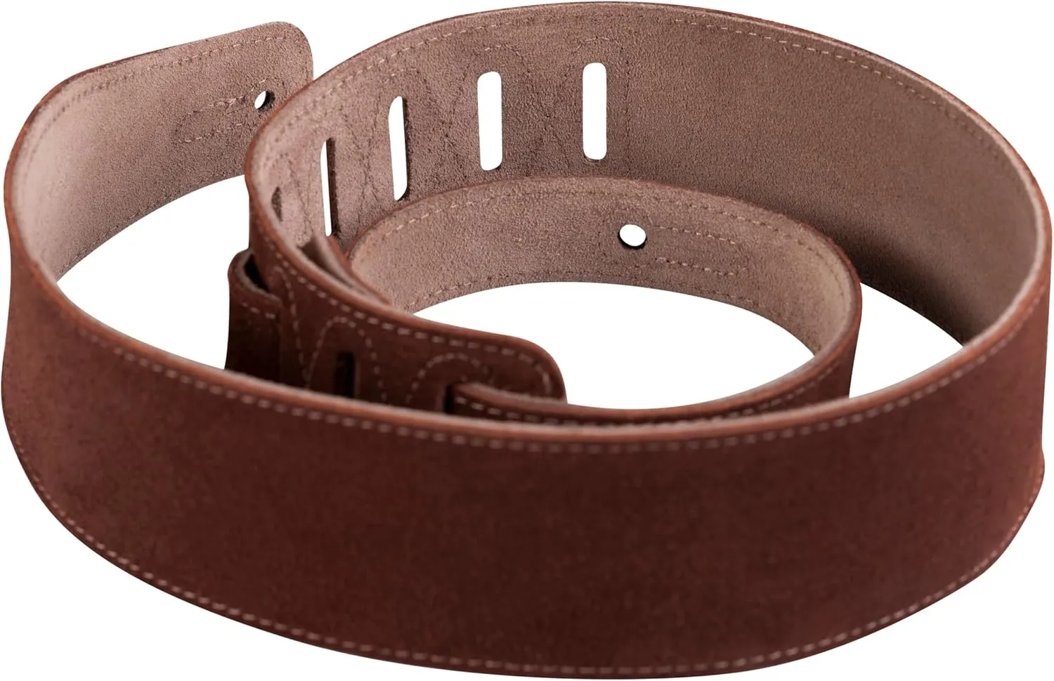 Levy's Leathers Simply Suede Series 2.5" Hand-Brushed Natural Dye Guitar Strap; Rust (MS26-RST)