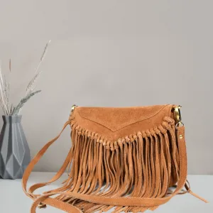Lexington Leather suede crossbody Bag