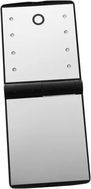 LIFKOME Portable Led Makeup Mirror Travel Folding Mirror Touch Natural Daylight Simulating Light