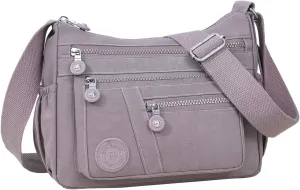 Lightweight Crossbody Bag for Women Shoulder Bag Stylish Nylon Messenger Purse Tote Bag Organizer for Travel