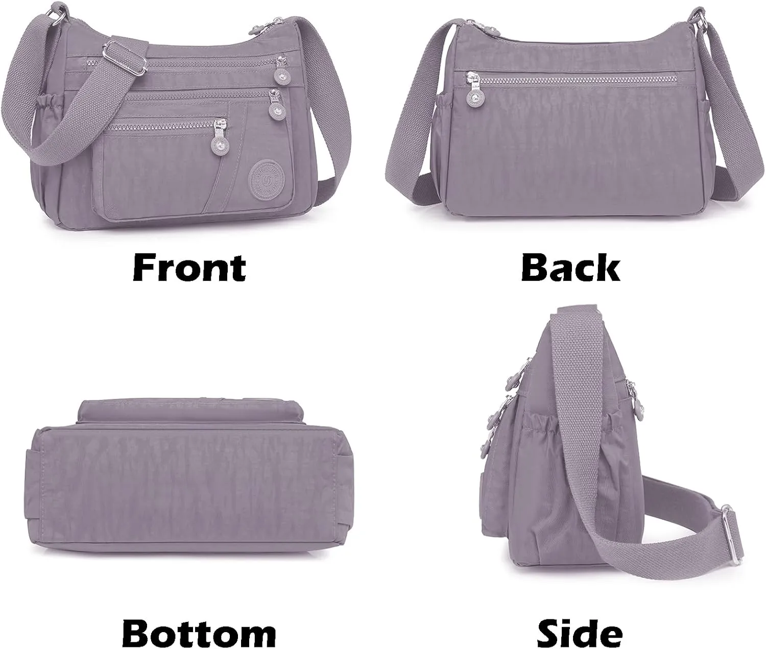 Lightweight Crossbody Bag for Women Shoulder Bag Stylish Nylon Messenger Purse Tote Bag Organizer for Travel