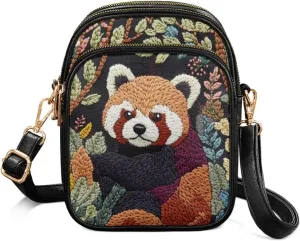 Lightweight Crossbody Bag with Adjustable Strapfor Women Ladies with Three Compartment