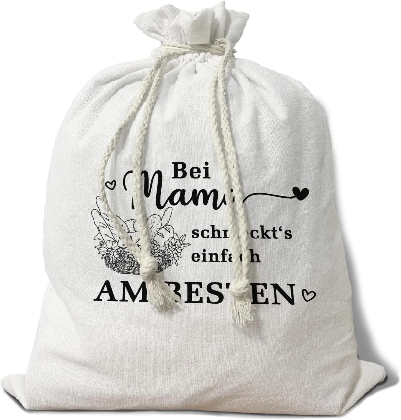 Linen Reusable Bread Bag for Homemade Sourdough Bread - 15.511.8, Perfect Baking & Birthday Gifts for Mom & Grandma