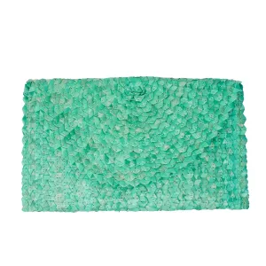 LIZZIE GRASS CLUTCH - TURQUOISE by POPPY   SAGE