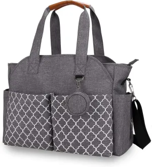 Lmbabter Diaper Bag Tote with Changing Station Upgrade Multi-Function Baby Bag with Adjustable Shoulder Strap