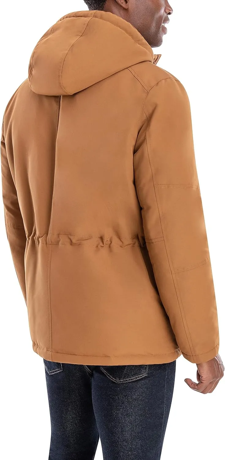 LONDON FOG Men's Faux Sherpa Lined Parka