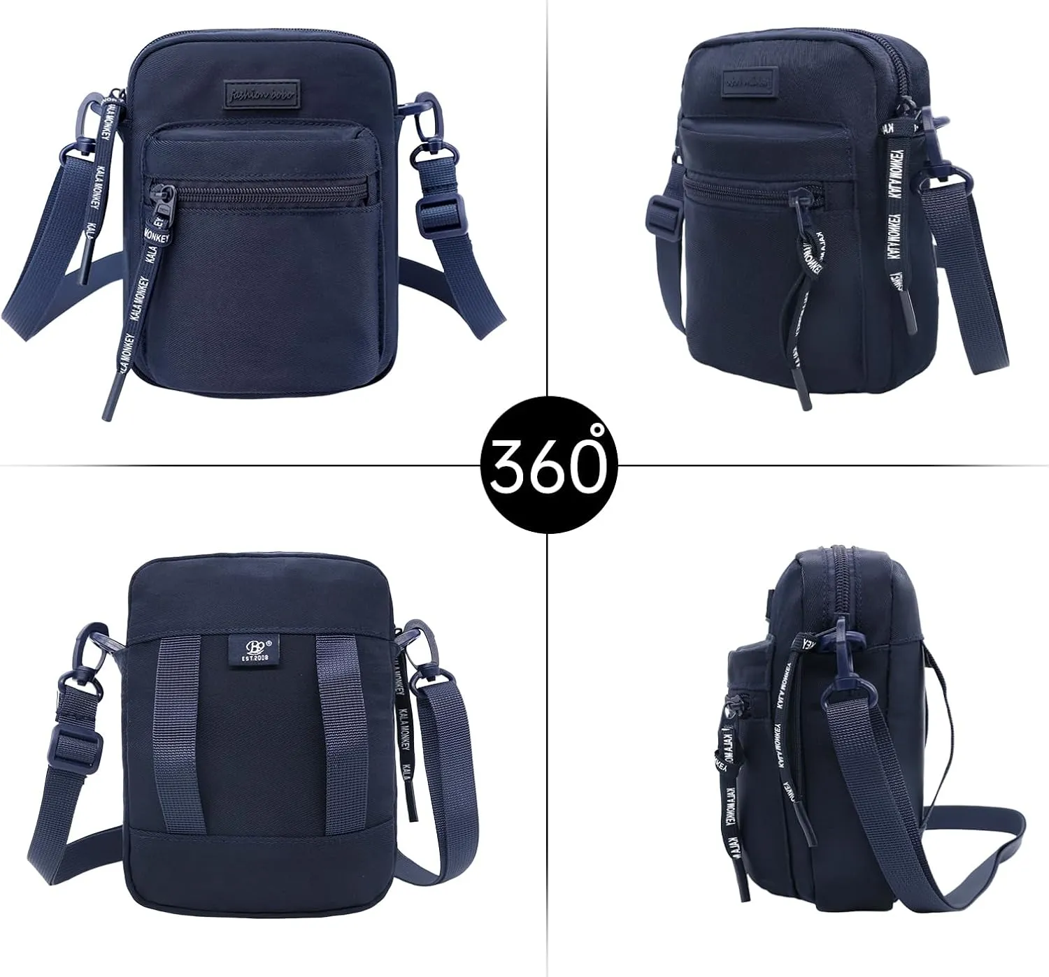 Long Keeper Crossbody Phone Bag - Women Men Travel Sling Bag Water Resistant Running Sport Cross Body Pouch Belt Waist Bag