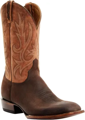 Lucchese Men's Gordon Western Boot Wide Square Toe Chocolate 12 D