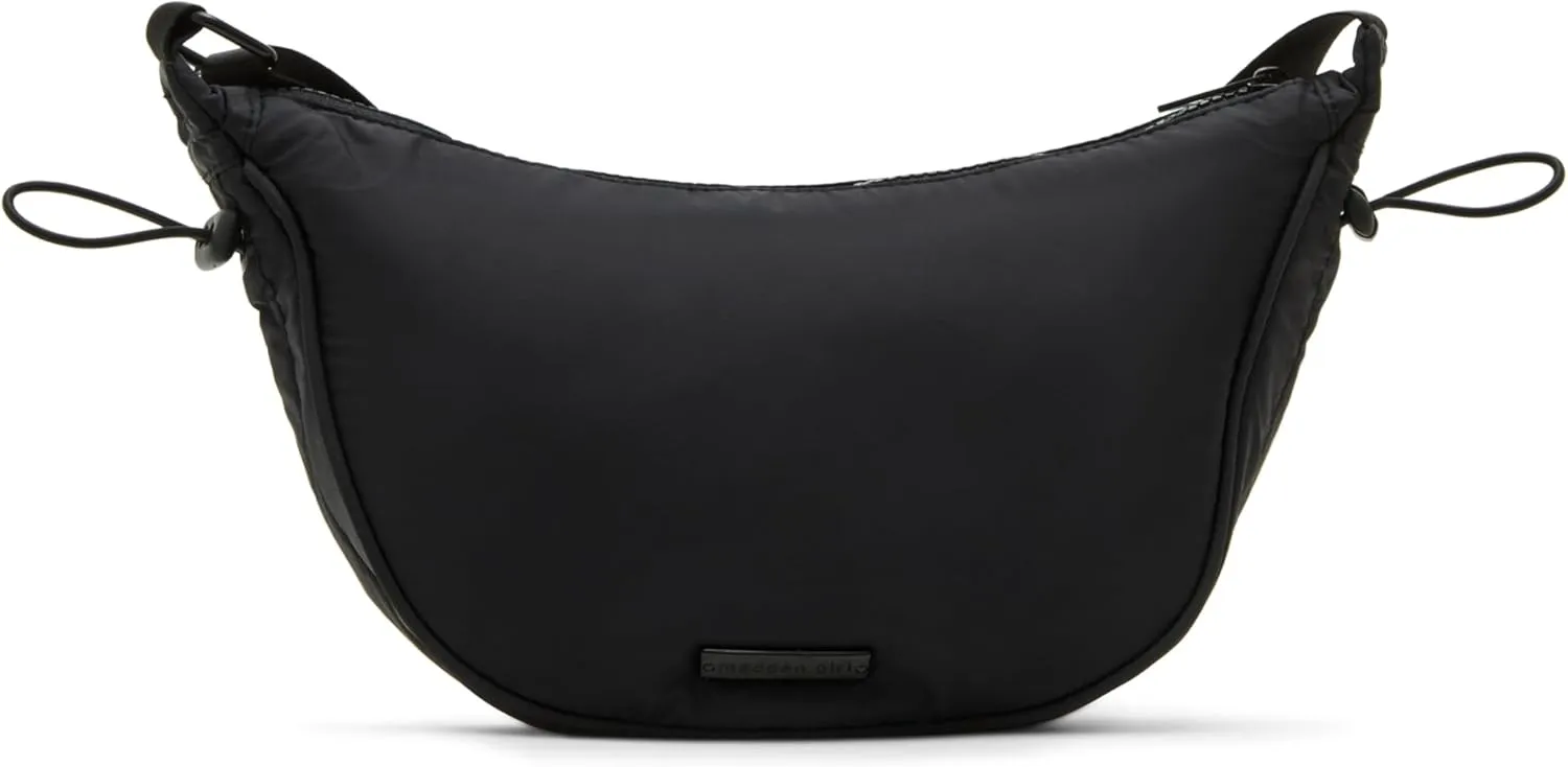 Madden Girl Barely Nylon Cresent Hobo Bag
