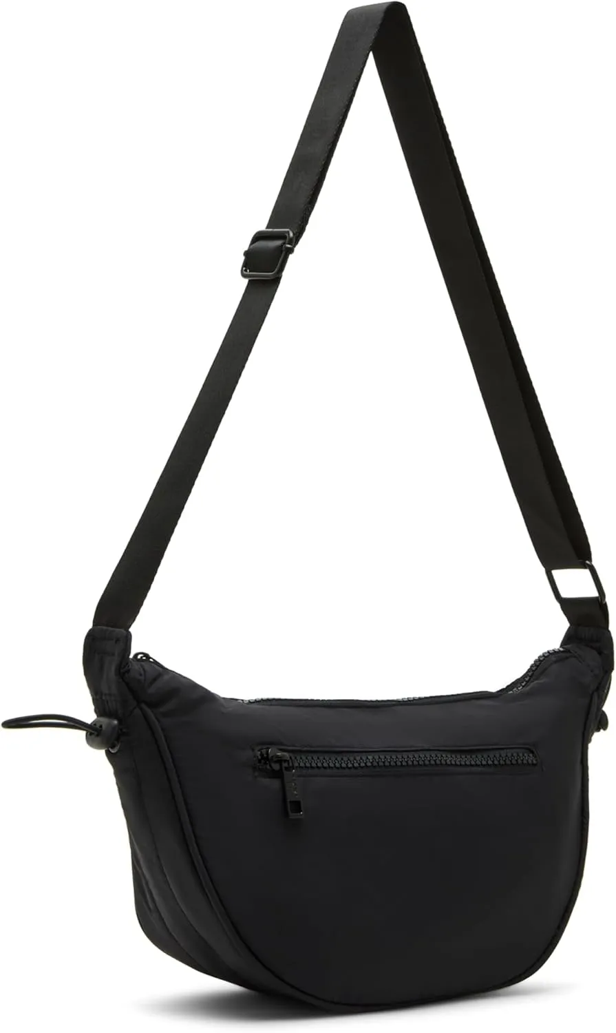 Madden Girl Barely Nylon Cresent Hobo Bag