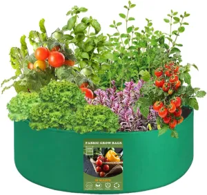 Maius Potato Grow Bag, 15/50/100 Gallon Grow Bag Raised Garden Bed Bag Round Breathable Planting Grow Container for Potato Tomato Carrot