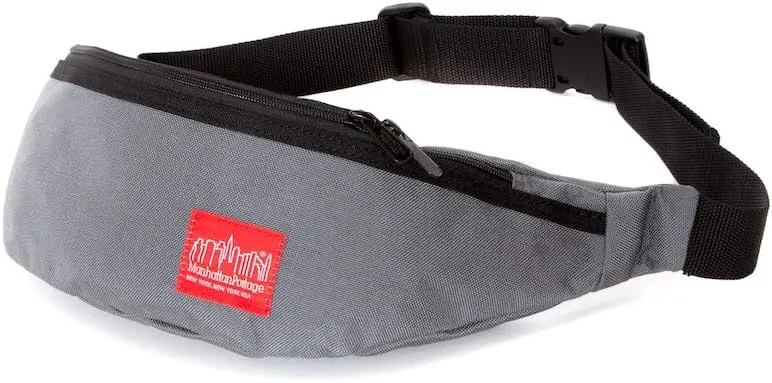 Manhattan Portage Brooklyn Bridge Waist Bag (GRY, men, women, water resistant, cross body, waist, buckle closure, 1000D)