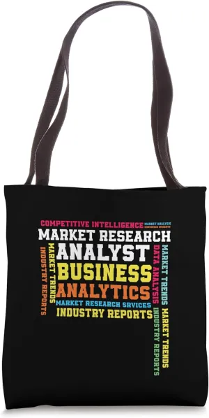Market Research Analyst Words Market Researcher Tote Bag