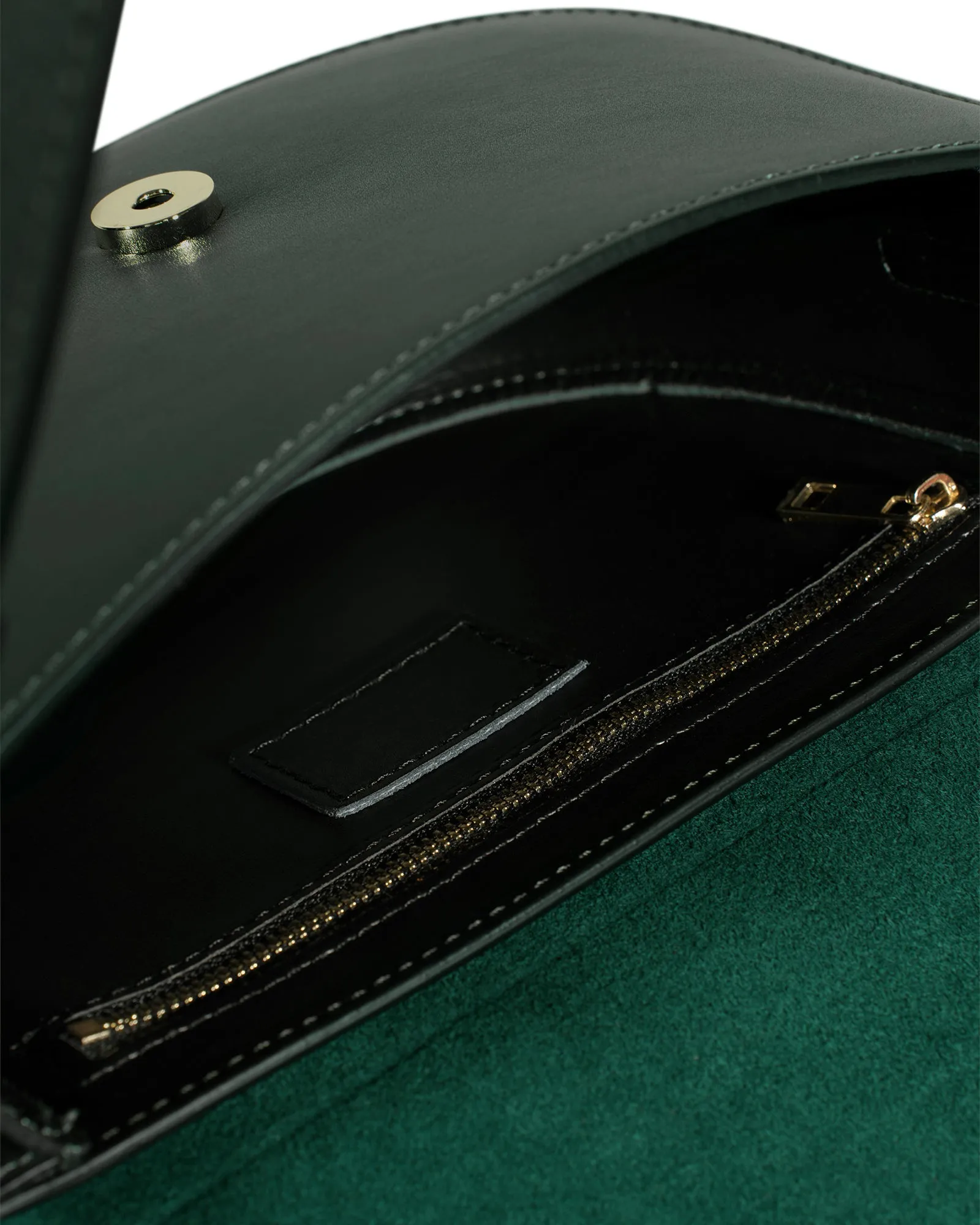 Marsala Leather Crossbody Bag - Forest