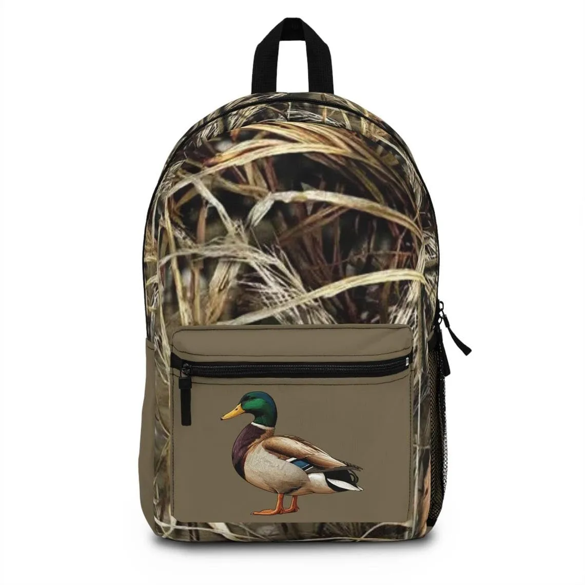 Marsh Camo Bookbag/Mallard Duck Camo Backpack/Waterfowl Camo Travel bag/Hunting bag/Country Life Backpack/Camo Bookbag/Kids School Bag