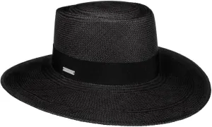 Matelot Panama Hat Women Black 7-7 1/8