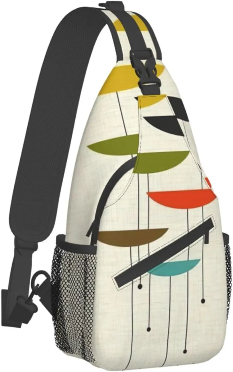 Math Formula Print Crossbody Sling Backpack For Women Men,Sling Bag Travel Hiking Chest Bag Daypack