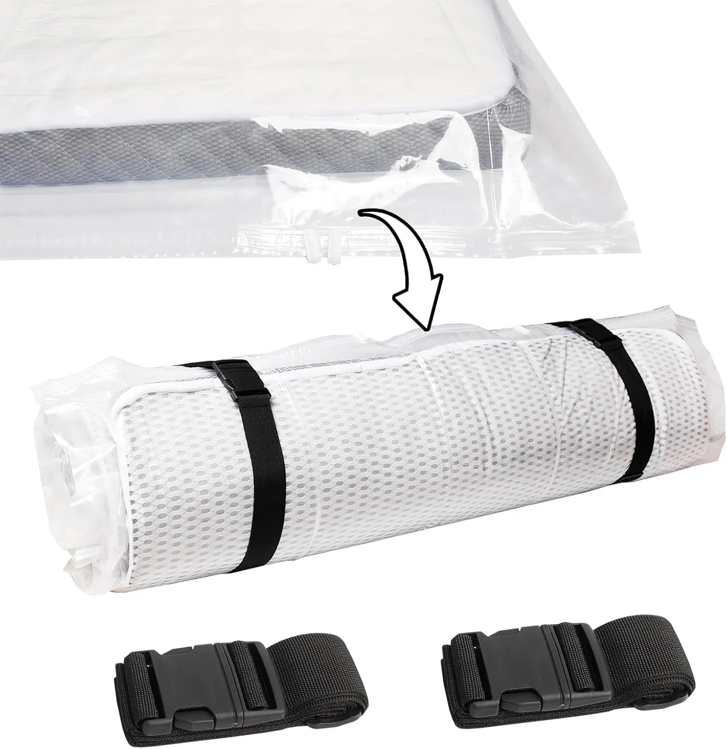 Mattress Vacuum Bag, TWIN/TWIN XL Mattress Bags for Moving Vacuum Seal Compression Bag for Memory Foam, Latex Mattress(Up to 14 In) Mattress Vacuum Bag for Moving, Transport, Storage