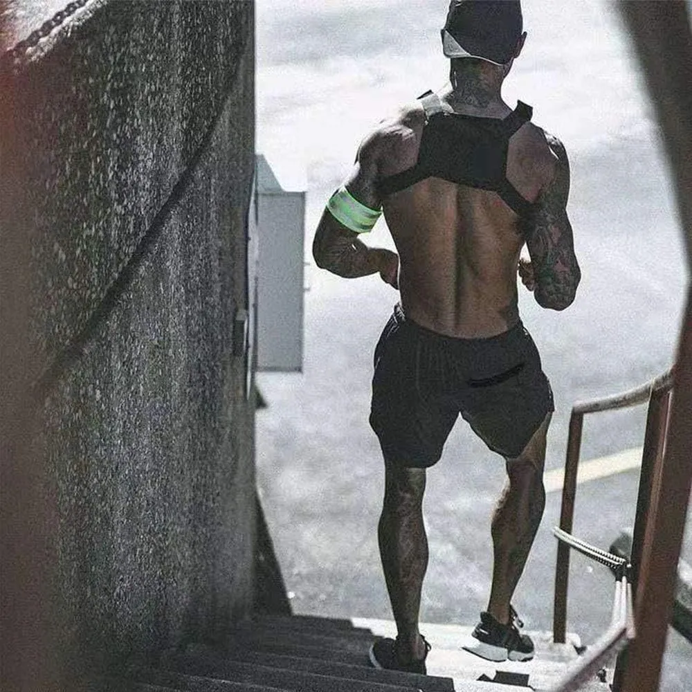 Men’s 2 in 1 Running Shorts with Pockets Quick Dry Breathable Active Gym Workout Shorts