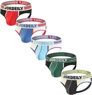 Men's Athletic Supporters Jockstrap 4-Pack Cotton Wide Waistband Active Underwear