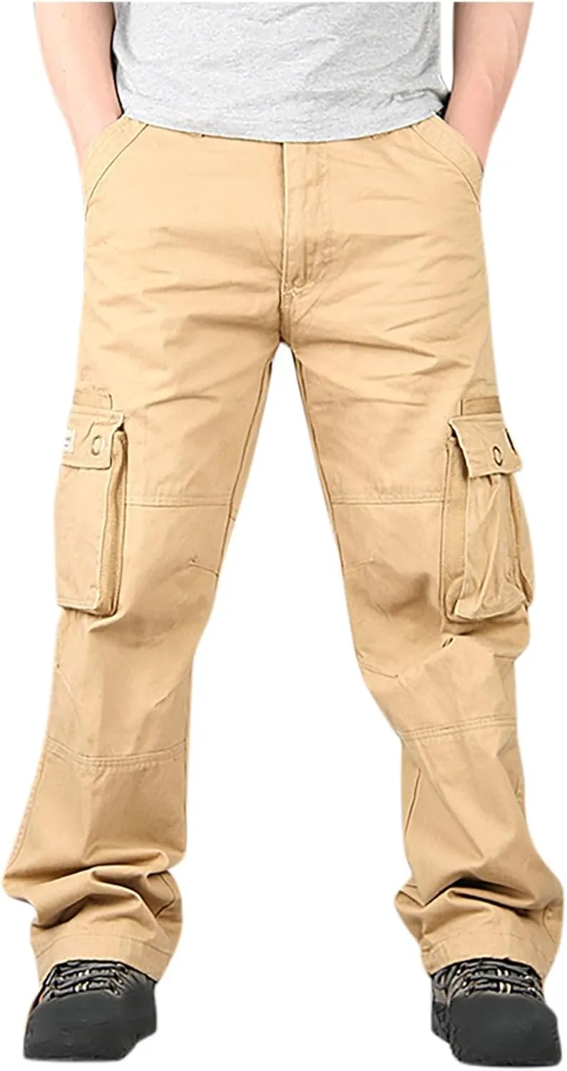 Mens Cargo Pants Outdoor Hiking Pants Men Casual Lightweight Joggers Work Pants Military Pants with Multi-Pocket