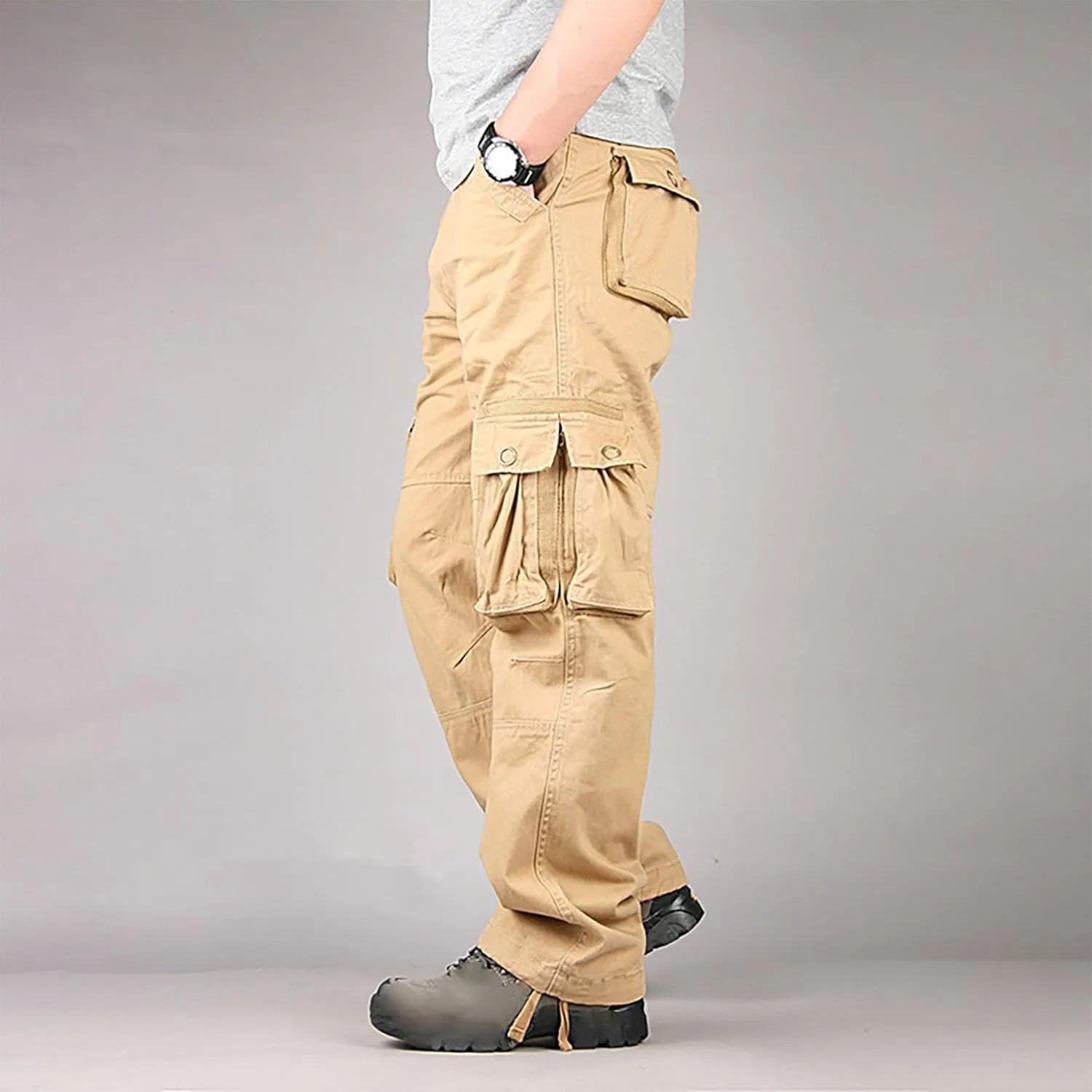 Mens Cargo Pants Outdoor Hiking Pants Men Casual Lightweight Joggers Work Pants Military Pants with Multi-Pocket