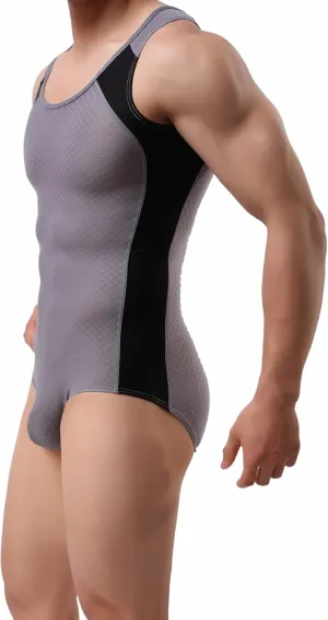 Men's Figure-Shape Bodysuits Elastic Workout Clothes Swimwear, Fitness, Cycling 2241