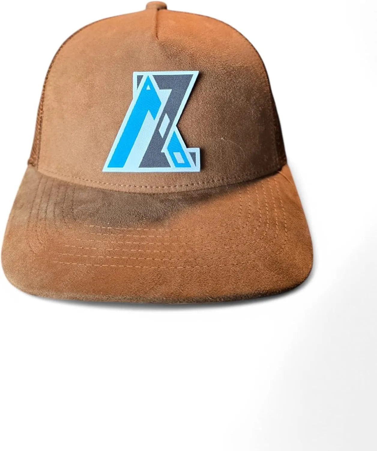 Men's Trucker Hat - Suede Snapback 5-Panel Cap, Mesh Back, Stylish Baseball Cap for Casual Wear, Outdoor & Everyday Fashion