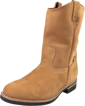 Men's Work Boots Establo Nubuck Leather Color Cinnamon Round Toe