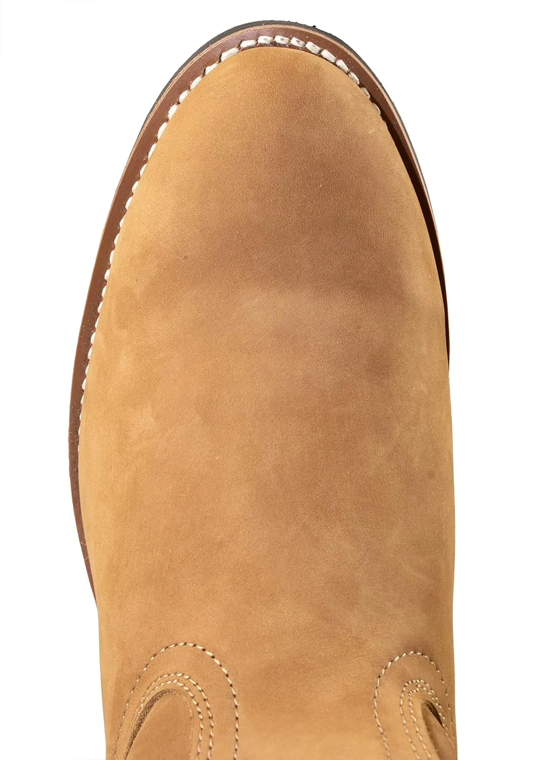 Men's Work Boots Establo Nubuck Leather Color Cinnamon Round Toe