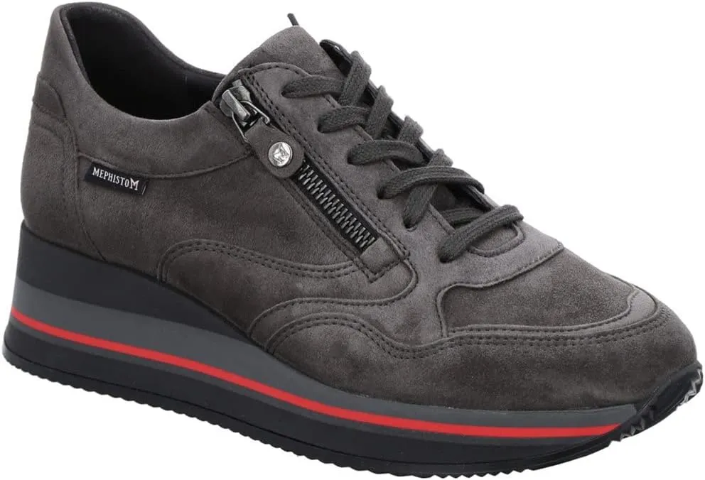 Mephisto Womens Olimpia Suede Trainers