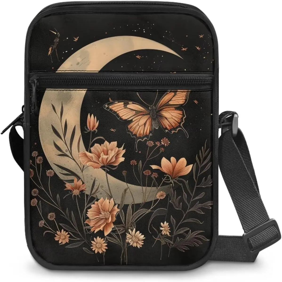 Messenger Bag for Women Lightweight Adjustable Crossbody Bag Compact Sling Satchel Casual Purse for Travel Everyday