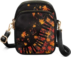 Mini Durable Womens Crossbody Bag with Zipper Pockets for Daily Use
