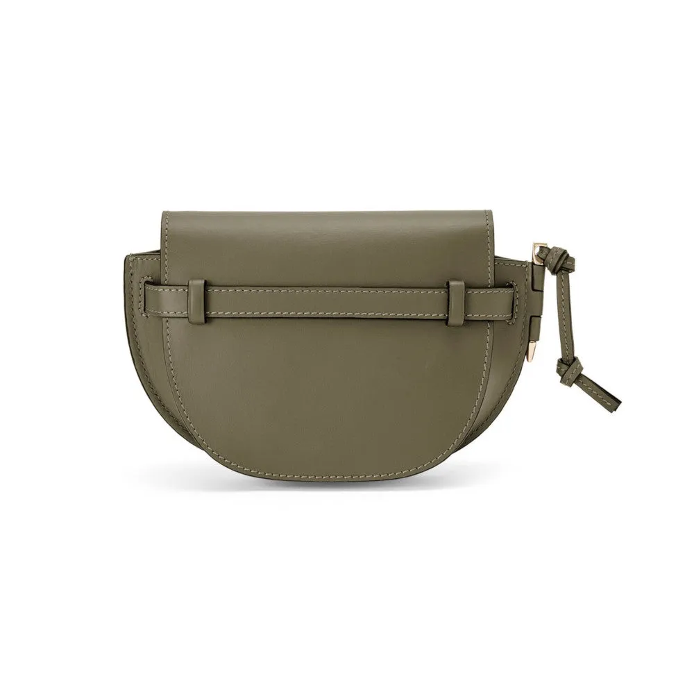 Mini Gate Dual bag in soft calfskin and jacquard