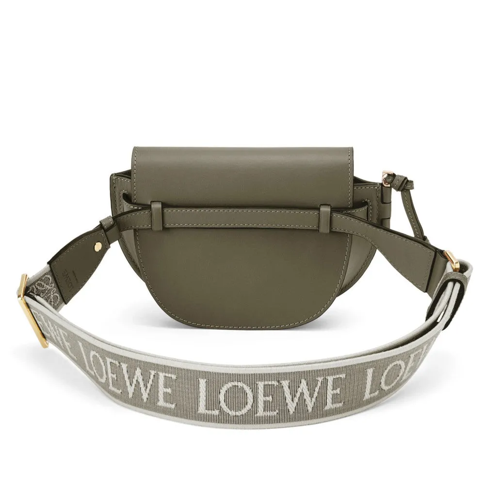 Mini Gate Dual bag in soft calfskin and jacquard