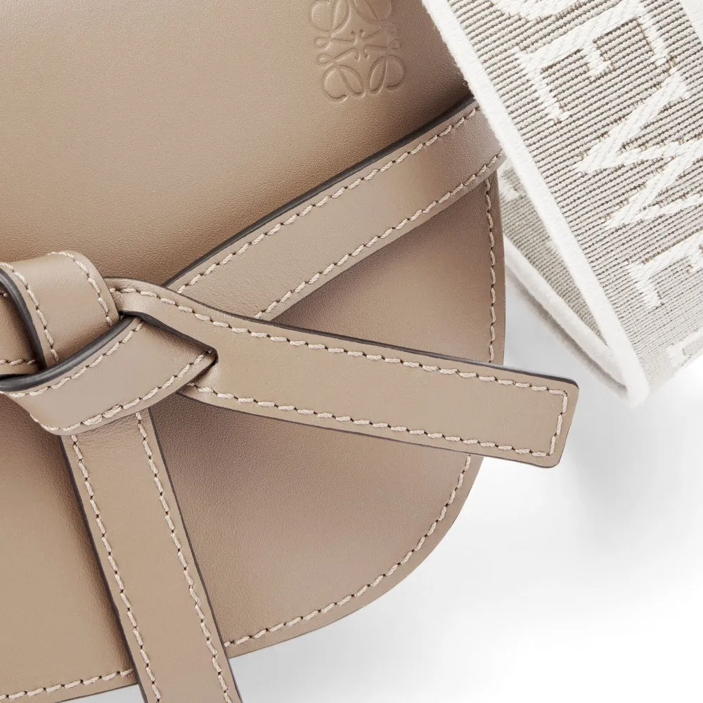 Mini Gate Dual bag in soft calfskin and jacquard
