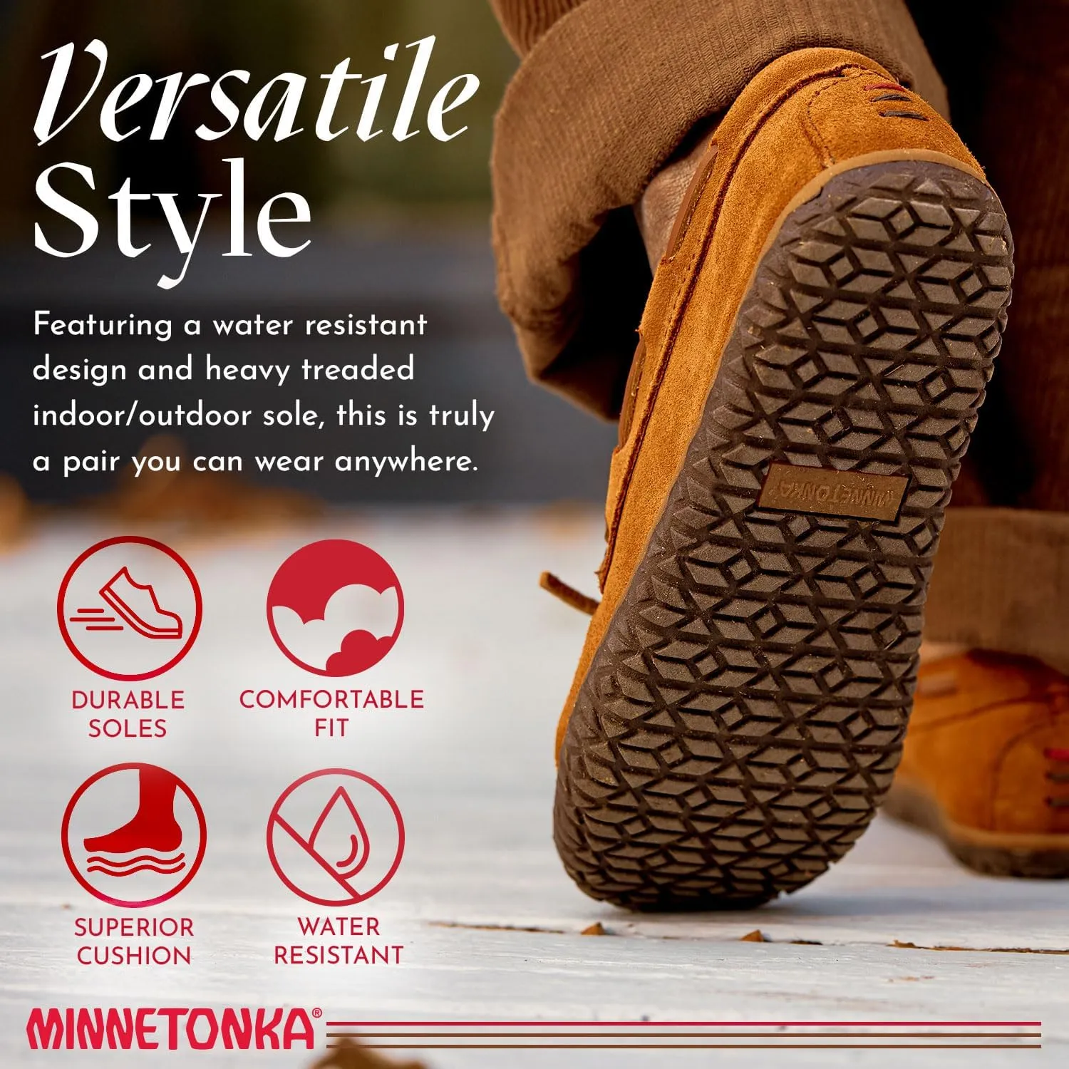 Minnetonka Women's Tie Tread