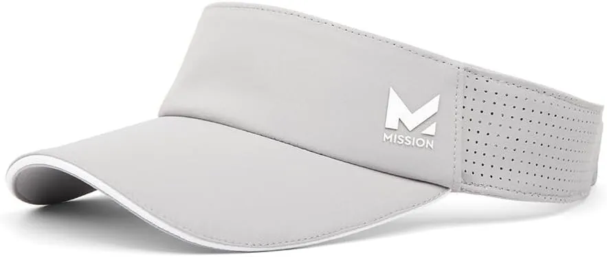 MISSION Structured Cooling Visor - Unisex One Size Cap for Tennis, Golf & Running - Lightweight & Durable