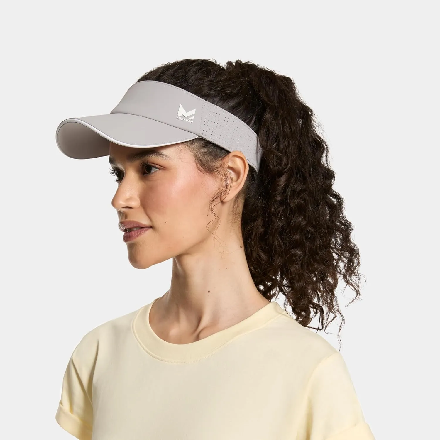MISSION Structured Cooling Visor - Unisex One Size Cap for Tennis, Golf & Running - Lightweight & Durable