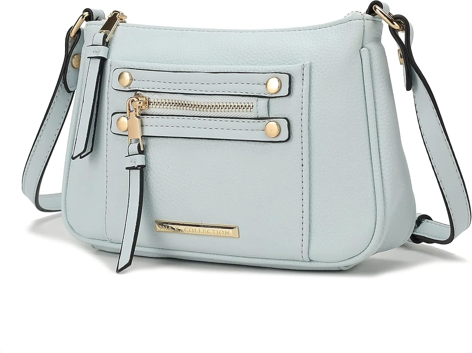 MKF Collection Crossbody Bag for Women, Designer Crossover Vegan Leather Messenger Handbag By Mia K