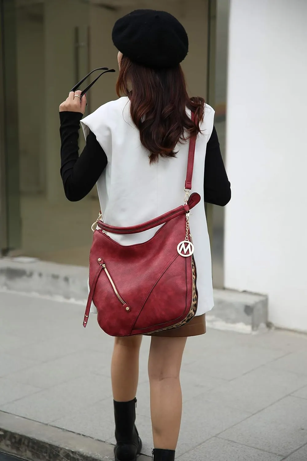 MKF Collection Hobo Purses for Women – PU Leather Handbag Womens Hobo Shoulder bag – Fashion Top Handle