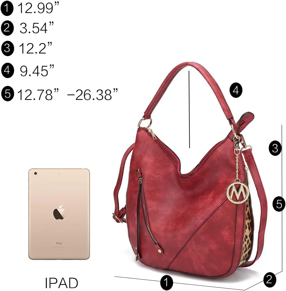 MKF Collection Hobo Purses for Women – PU Leather Handbag Womens Hobo Shoulder bag – Fashion Top Handle