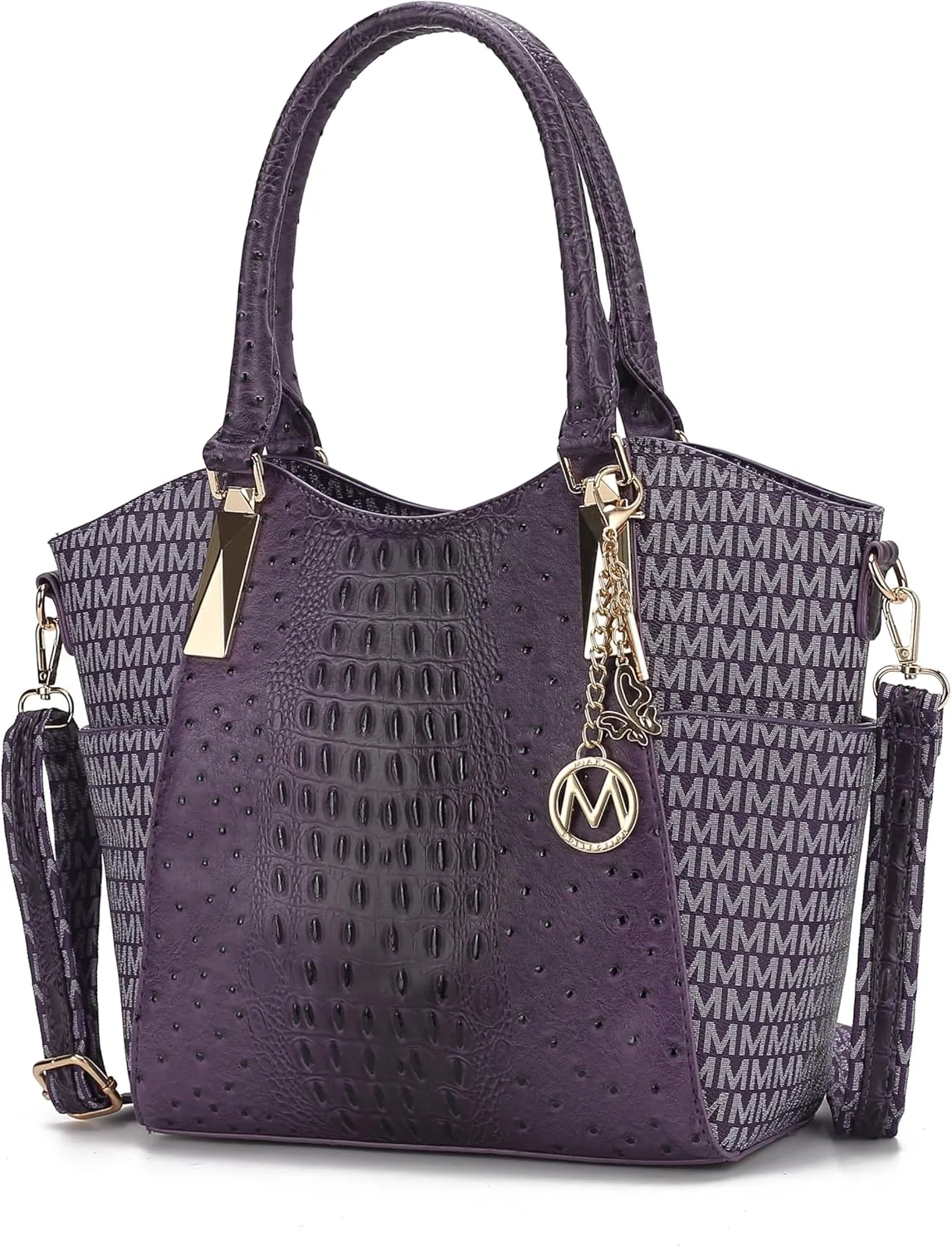 MKF Collection Tote Satchel Handbag for Women: PU Leather Shoulder Bag – Top-Handle Purse, Ladies Pocketbook By Mia K