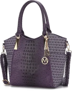 MKF Collection Tote Satchel Handbag for Women: PU Leather Shoulder Bag – Top-Handle Purse, Ladies Pocketbook By Mia K