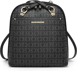 MKP COLLECTION Womens Convertible Backpack Purse Multi-Pocket Handbag Fashion Designer Ladies Shoulder Bag for Travel Work