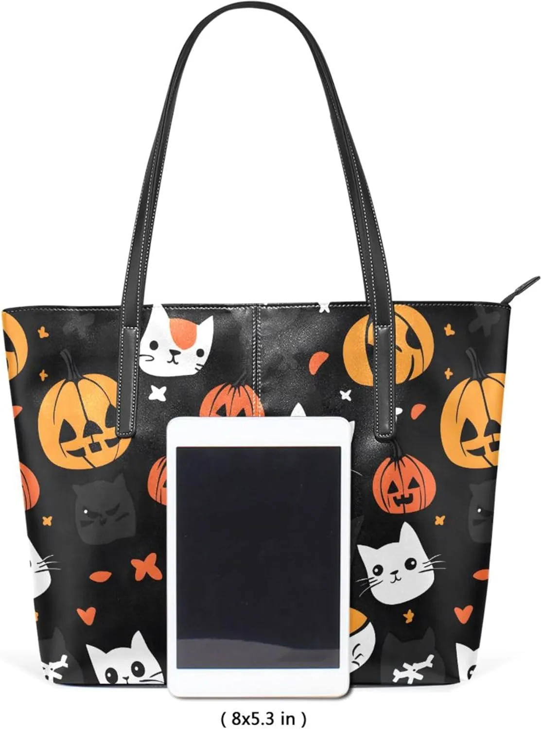 MNSRUU Tote Bag Pumpkin Rose Purses and Handbags
