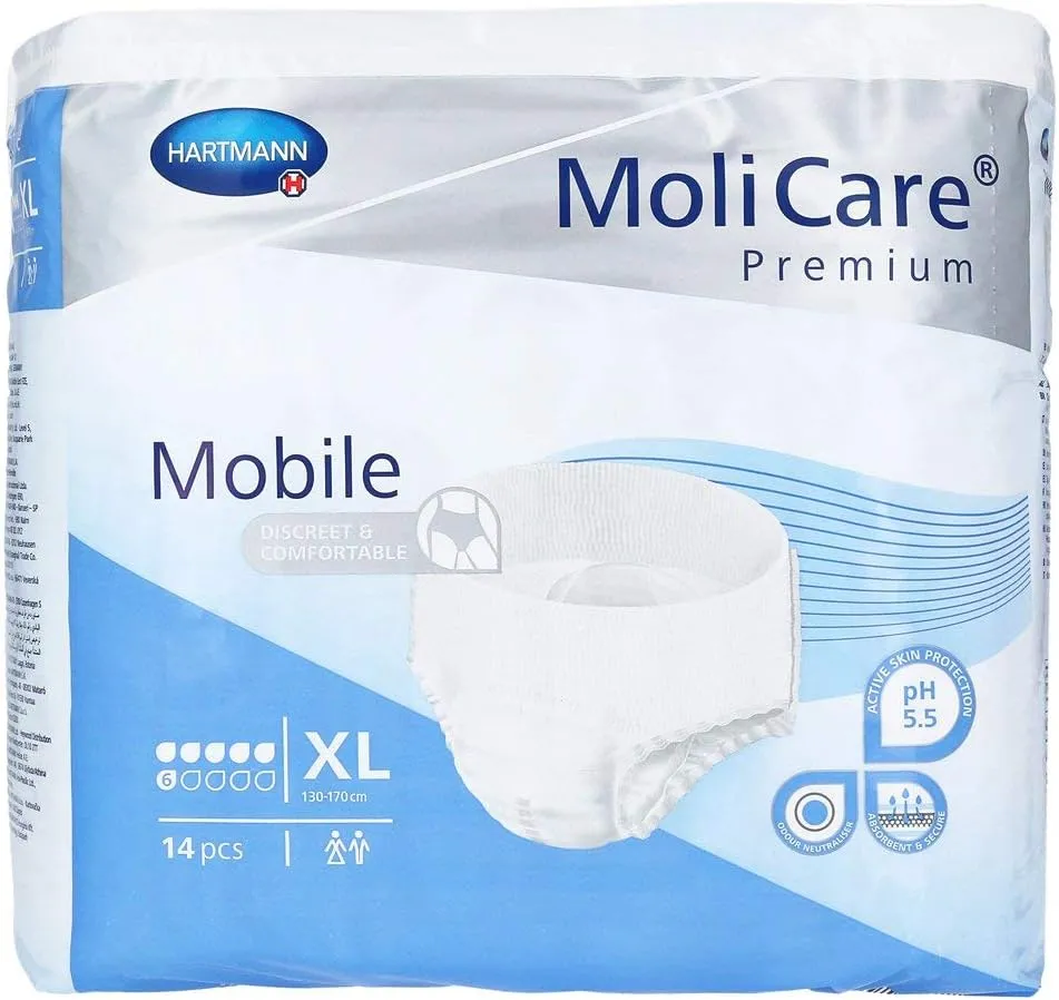 MoliCare Mobile Underwear, Extra, X-Large, Pack/14 by Molicare