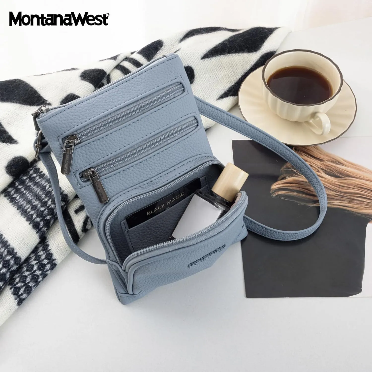 Montana West Small Crossbody Bag for Women Multi-Pocket Crossbody Purse